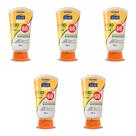 Kit 5un Protetor Solar C/ Repelente FPS 60 Toque Seco Proteção Diária 125ml Solar Gold