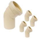 Kit 5Und Joelho 50mm 45º p/ Esgoto Série Normal Amanco PVC