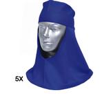 Kit 5und Touca Arabe Capuz Em Brim Proteção Pescoço Sol