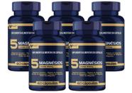 KIT 5x 5 Magnésios (Quelato,Malato,Taurato,Citrato,Óxido) 500mg 60 cápsulas KIT 5x 5 Magnésios (Quelato,Malato,Taurato,Citrato,Óxido) 500mg 60 cápsulas