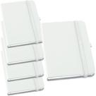 Kit 5x Caderneta de Anotações 9x14cm 80 Fls Pautadas Branco