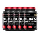 Kit 5x Caféina Burn Caff 420 - 60 Cáps - Bodybuilders