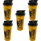 Kit 5X Coqueteleira Amarela 600ml - Leader Nutrition