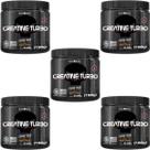 Kit 5X Creatine Turbo Monohidratada - 150g Laranja - Black Skull