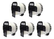 Kit 5x Etiqueta Térmica Compatível Dk2205 Ql 800 810w 62x30m