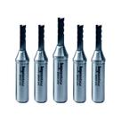 Kit 5x Fresa Router CNC Corte Ø6xAC20mmxHØ12,7mm x 3 Cortes