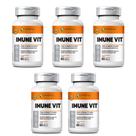 Kit 5x Imune Vit 5x60 cps Floral Ervas Sabor:Sem sabor Kit 5x Imune Vit 5x60 cps Floral Ervas Sabor:Sem sabor