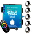 Kit 5x LED RGB Piscina 9W Luxpool + Central Globaltech Kit 5x LED RGB Piscina 9W Luxpool + Central Globaltech