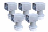 Kit 5x Lnbf Universal Ku Duplo Twin Imagevox