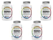 Kit 5x Magnésio L Treonato Puro Concentrado 300 Cápsulas 600mg Flora Nativa do Brasil