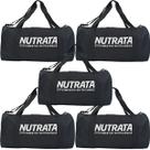 Kit 5X Mala Gym Bag Preta - Nutrata