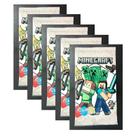 Kit 5x Minecraft Cards Para Colorir: Pacote Com 4 Unidades.