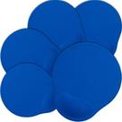 Kit 5x Mouse Pad de Espuma Leve TopGet Azul