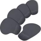 Kit 5x Mouse Pad Ergonômico com Apoio de Punho Topget Cinza