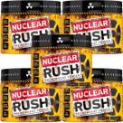 Kit 5X Nuclear Rush Pre Workut Powder - 100g Guaraná - BodyAction