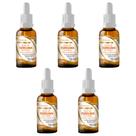 Kit 5x Óleo de Cúrcuma com Vitamina E 5x30ml Flora Nativa Sabor:Sem Sabor