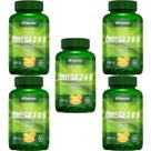 Kit 5X Ômega 3, 6 e 9 Linhaça, Prímula E Borragem + Vitamina E - 60 Cápsulas - Herbamed