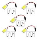 Kit 5x Placa Super Led Cob Torpedo Carro 12v Teto Porta Mala