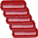 Kit 5X Porta Cápsula Vermelho - IntegralMédica