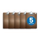 Kit 5x Pranchetas de Madeira MDF Cru Folhas A4 com Prendedor Metal Stalo
