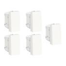 Kit 5x Pulsador Campainha Branco Orion Schneider S70110604 Kit 5x Pulsador Campainha Branco Orion Schneider S70110604