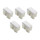 Kit 5x Pulsador Minuteria 10A Branco Liz Tramontina 57115025