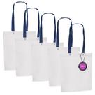 Kit 5x Sacola Ecobag em TNT Premium 33x39cm Termo Selado Sisco TopGet Kit 5x Sacola Ecobag em TNT Premium 33x39cm Termo Selado Sisco TopGet