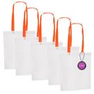 Kit 5x Sacola Ecobag em TNT Premium 33x39cm Termo Selado Sisco TopGet