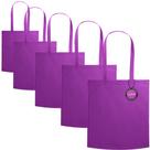 Kit 5x Sacola Ecobag em TNT Premium Termo Selado 38x41cm Aid TopGet