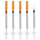 KIT 5x SERINGA 0,5ML AGULHA FIXA 6MM X 0,25MM PURAH MEDICAL, ZERO RESÍDUO