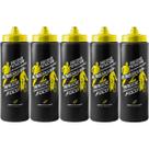 Kit 5X Squeeze Endurance - 800ml Preto/Amarelo - BodyAction Kit 5X Squeeze Endurance - 800ml Preto/Amarelo - BodyAction
