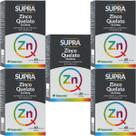 Kit 5X Supra Zinco Quelato - 29,59mg 60 Cápsulas - Herbamed