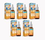 Kit 5x Vitamina Infantil Kids D-trix (Vitamina D3) (30ml) - Flora Nativa Kit 5x Vitamina Infantil Kids D-trix (Vitamina D3) (30ml) - Flora Nativa
