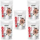 Kit 5X W100 Whey Concentrado - 900g Refil Double Chocolate - Nutrata