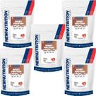 Kit 5X Whey Protein Zero Lactose - 900g Refil Morango - NewNutrition