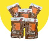 Kit 5x85gr Saches Ração Úmida Quatree Supreme Carne 85g para Gatos Adultos Castrados Kit 5x85gr Saches Ração Úmida Quatree Supreme Carne 85g para Gatos Adultos Castrados