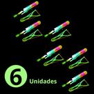 Kit 6/10 E 20 e 30 Avatar Voador De Led Com Estilingue Foguete Helicóptero Brinquedo Infantil