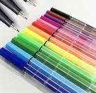 Kit 6/12/24 cores Canetas Fine Line Ponta Fina Tipo Stabilo Estampa Colorido 0.4mm Promo Kit 6/12/24 cores Canetas Fine Line Ponta Fina Tipo Stabilo Estampa Colorido 0.4mm Promo