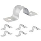 Kit 6 Abraçadeira Tipo U De Aço Fixação De Canos Tubos 3/4" 25mm