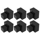 Kit 6 Acabamento Registro Gaveta Quadrado Preto Black Abs 1.1/2 e 1.1/4 Registro de 50 Padrão Deca Kit 6 Acabamento Registro Gaveta Quadrado Preto Black Abs 1.1/2 e 1.1/4 Registro de 50 Padrão Deca