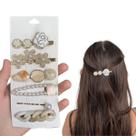 Kit 6 Acessórios Cabelo Presilha Grampo Pedras Luxo Strass