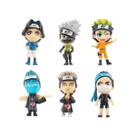 Kit 6 Action Figures Naruto Akatsuki 6cm - Miniaturas