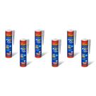 Kit 6 Adesivo Selante PU 40 Flex Multiuso 360g Vedação Trinca Ralo Porta Janela Poliuretano Silicone