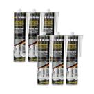 Kit 6 Adesivo Selante PU40 Multiuso Cinza 360g/212ml W-MAX