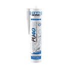 kit 6 Adesivo Silicone PU40 Fix Selante Branco 387G Tek Bond