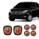 Kit 6 Adesivos Emblema Abarth Fiat Grand Siena 2012 Até 2019 Kit 6 Adesivos Emblema Abarth Fiat Grand Siena 2012 Até 2019