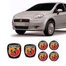Kit 6 Adesivos Emblemas Abarth Fiat Punto 2007 Até 2017 Kit 6 Adesivos Emblemas Abarth Fiat Punto 2007 Até 2017