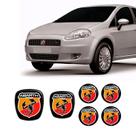 Kit 6 Adesivos Emblemas Abarth Fiat Punto 2007 Até 2017 Kit 6 Adesivos Emblemas Abarth Fiat Punto 2007 Até 2017