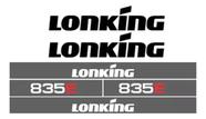 Kit 6 Adesivos Vinil UV Compatível Lonkíng 835E