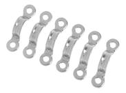 Kit 6 Alça Passa Cabo Convés Inox Suporte Para Defensa